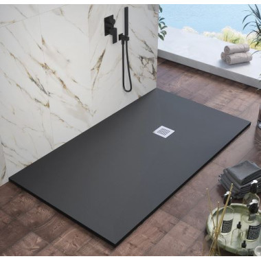 PIATTO DOCCIA ELMA EASYSTONE H.2,5 CM NERO