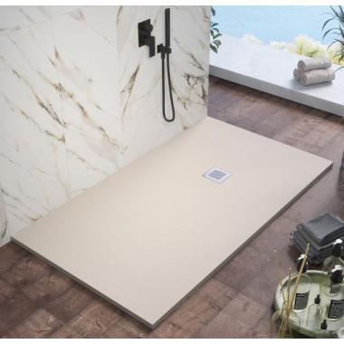 PIATTO DOCCIA ELMA EASYSTONE H.2,5 CM BEIGE