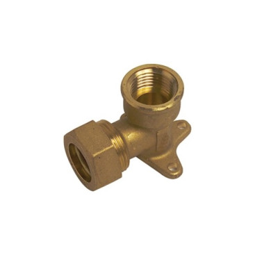 Gomito Flangiato Rame O-Ring Femmina