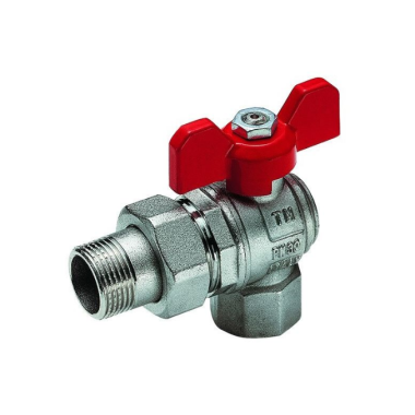 Valvola a sfera MF a squadro c/bocchettone