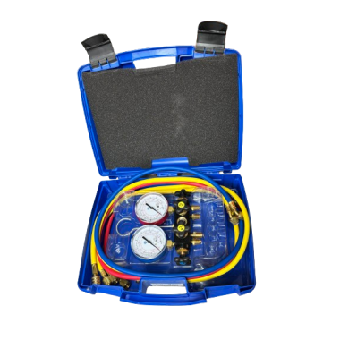 Kit gruppo manometrico 4 vie + kit flessibili senza...