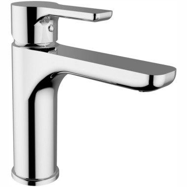 Miscelatore lavabo medio con scarico automatico onda