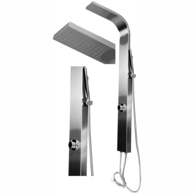 Colonna Doccia Multifunzionale ARIES Acciaio...